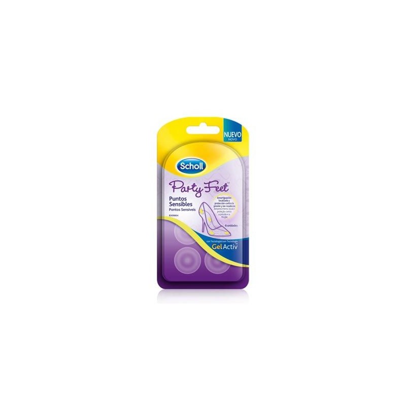 SCHOLL GEL ACTIV PARTY FEET PUNTOS...