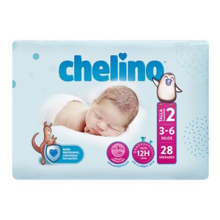 PAÑAL CHELINO TALLA 2  28...