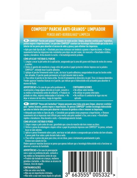 COMPEED Parche antigranos Limpiador